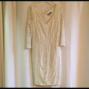 Long sleeved lace dress